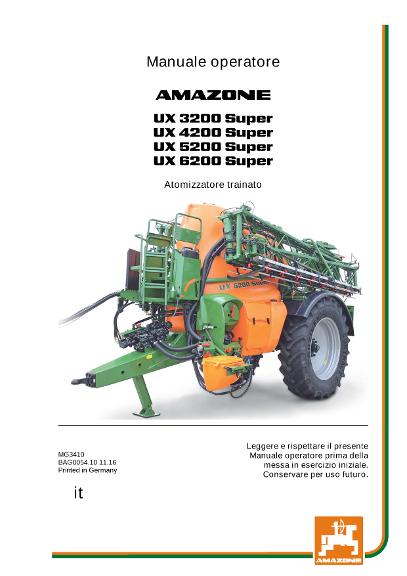Manuale di intruzioni UX 3200/4200/5200/6200 SUPER 