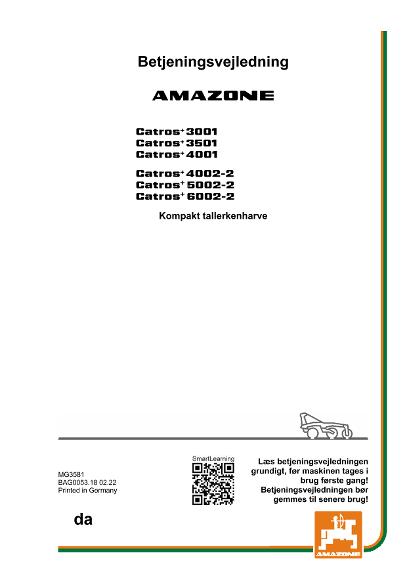 Brugsanvisning CATROS 3/35/4001-4/5/6001-2 4/5/6002-2 CAT+ 3/3501 