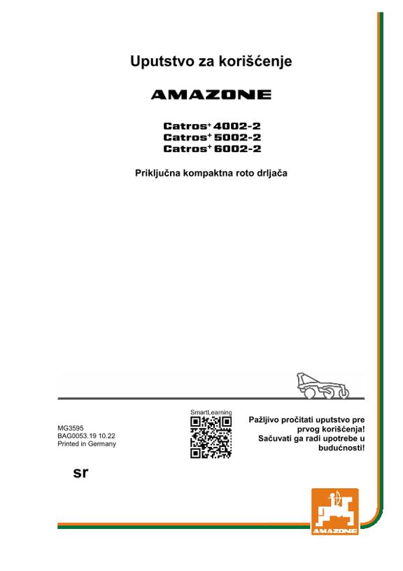 Uputstvo za korišćenje CATROS 3/35/4001-4/5/6001-2 4/5/6002-2 CAT+ 3/3501 