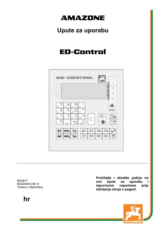 Upute za uporabu ED-CONTROL 