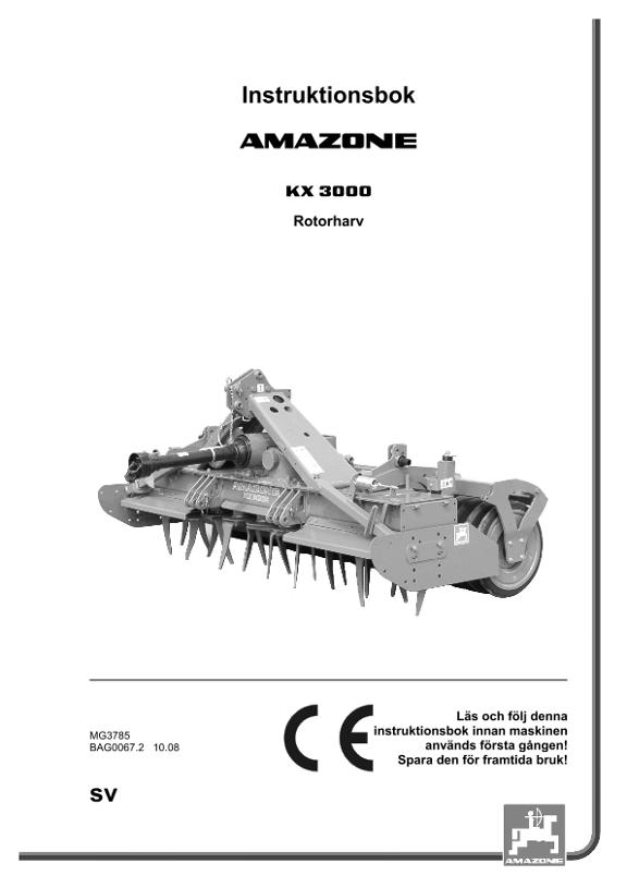 Instruktionsbok KX 3000
