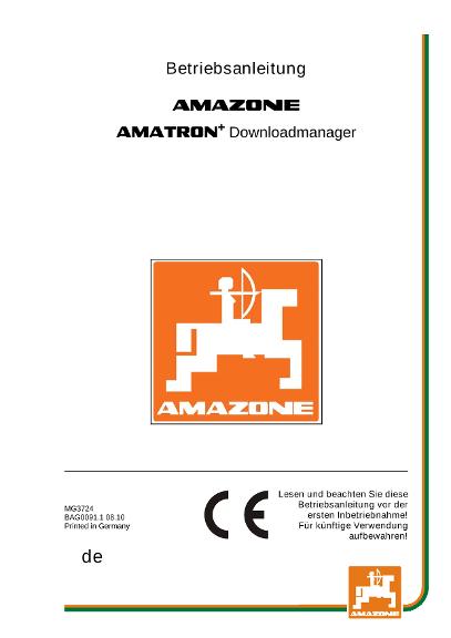 Betriebsanleitung AMATRON+ DOWNLOADMANAGER