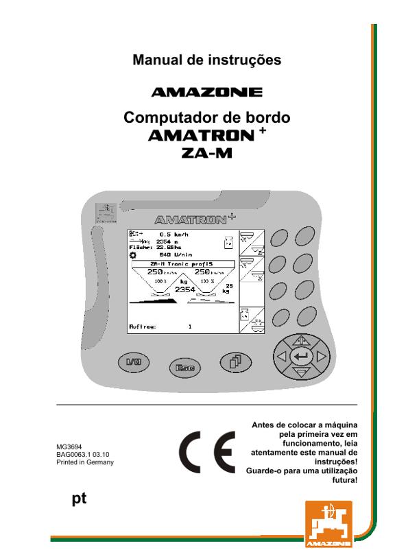 Manual de Instruções AMATRON+ F.ZA-M