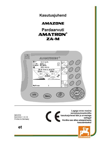 Kasutusjuhend AMATRON+ F.ZA-M