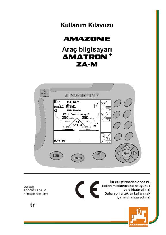 Kullanım kılavuzu AMATRON+  for ZA-M