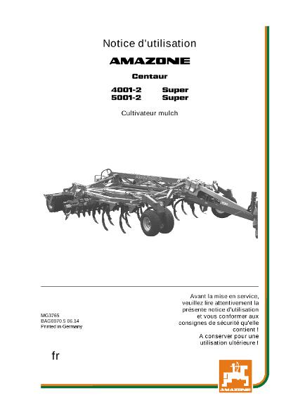 Notice d'utilisation CENTAUR 4/5001-2 SPECIAL / SUPER 