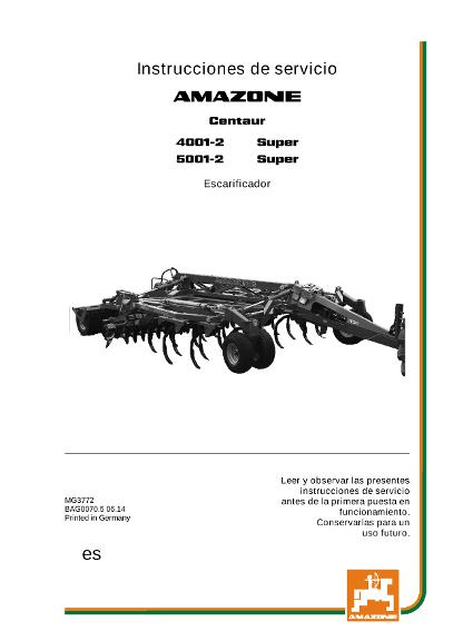 Manual del operador CENTAUR 4/5001-2 SPECIAL / SUPER