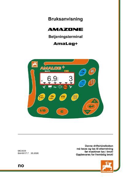 Instruksjonsboka AmaLog+