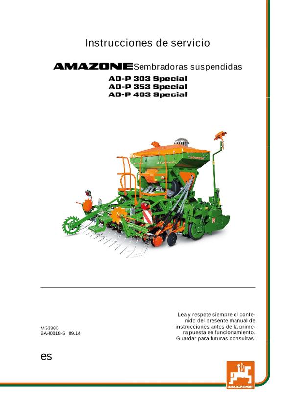 Manual del operador AD-P 303/353/403 SPECIAL