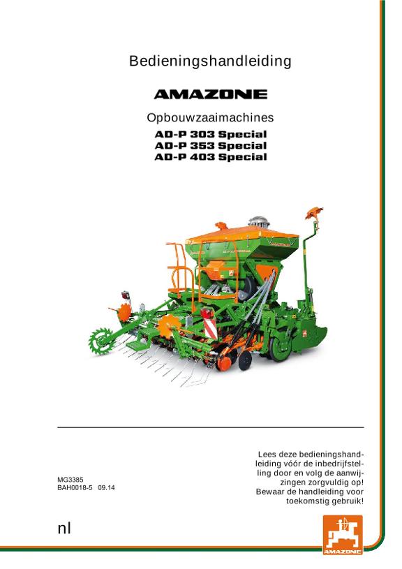 Betriebsanleitung AD-P 303/353/403 SPECIAL
