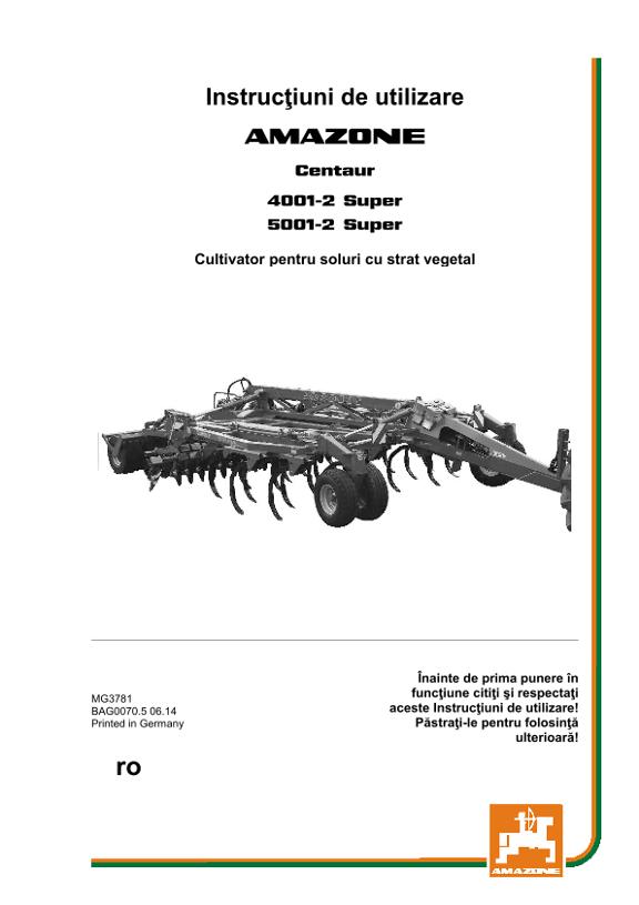 Instrucţiuni de utilizare CENTAUR 4/5001-2 SPECIAL / SUPER