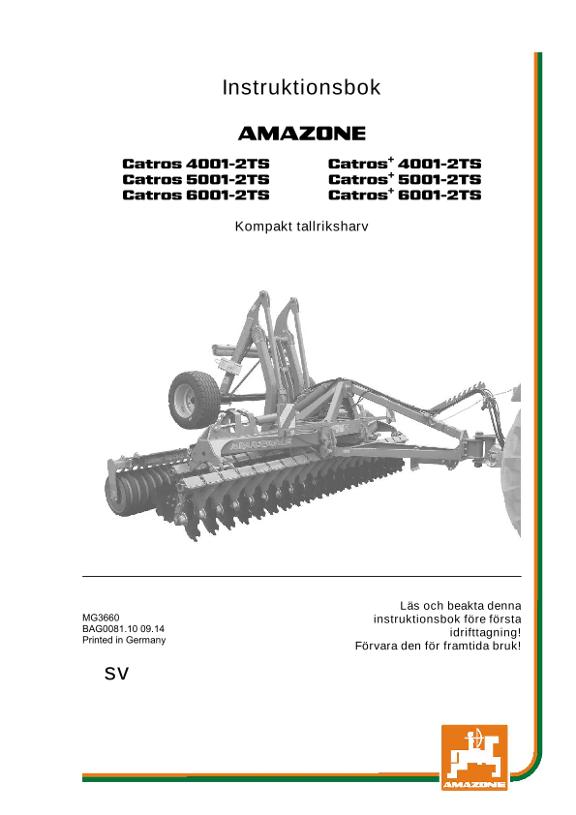 Instruktionsbok CATROS 4/5/6001-2T