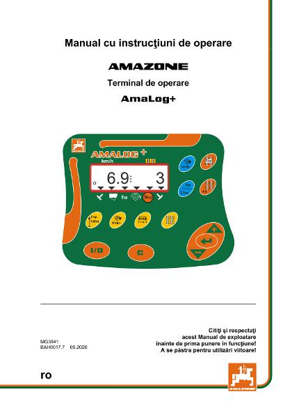 Instrucţiuni de utilizare AmaLog+ 