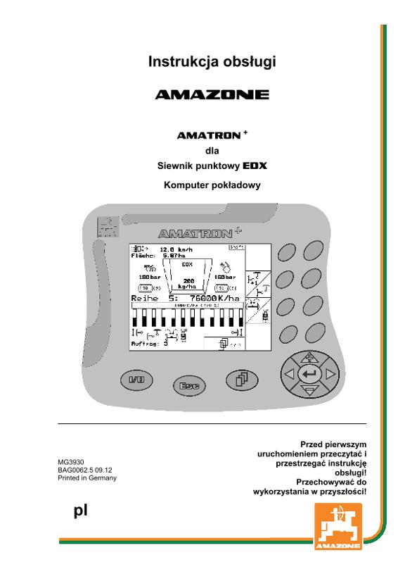 Instrukcja obsługi AMATRON+ F.EDX