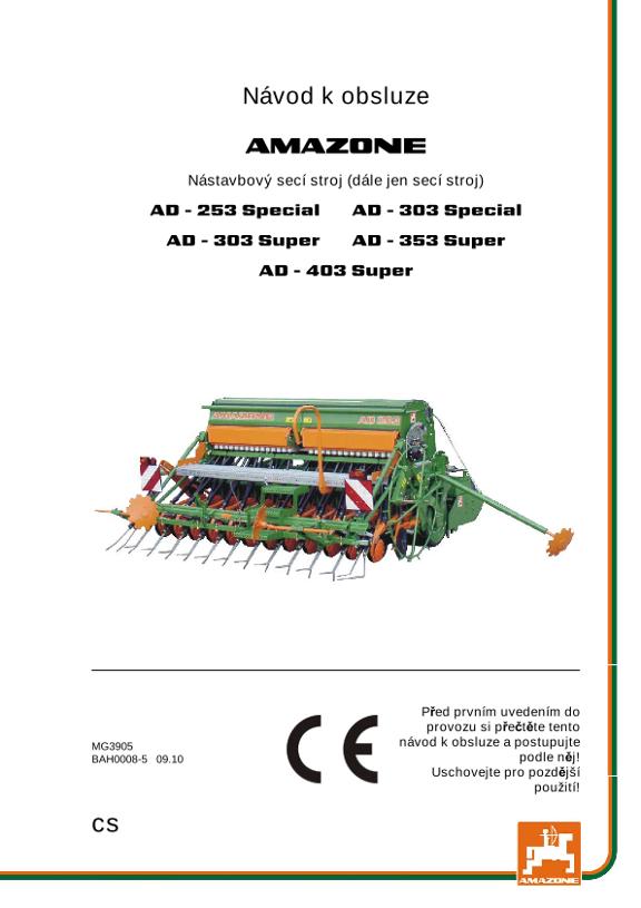Návod na obsluhu AD-03 SUPER / SPECIAL