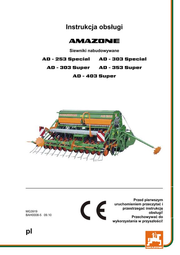 Instrukcja obsługi AD-03 SUPER / SPECIAL