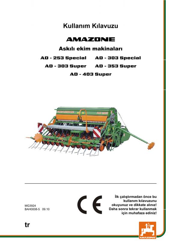 Kullanım kılavuzu AD-03 SUPER / SPECIAL