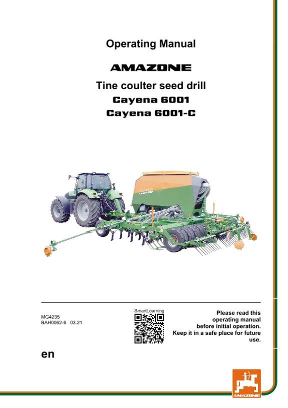 Operation manual CAYENA 6001/6001-C