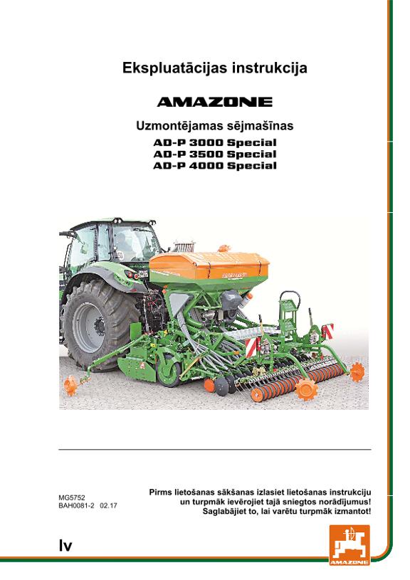 Ekspluatācijas instrukcija AD-P 30/35/4000 SPECIAL