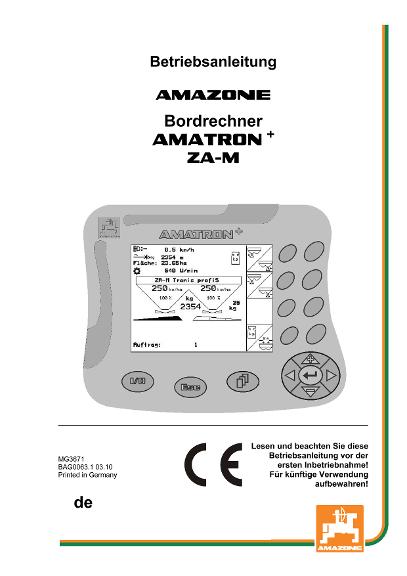 Betriebsanleitung AMATRON+ F.ZA-M 