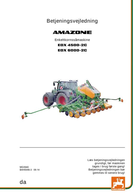 Brugsanvisning EDX 6000-2C 