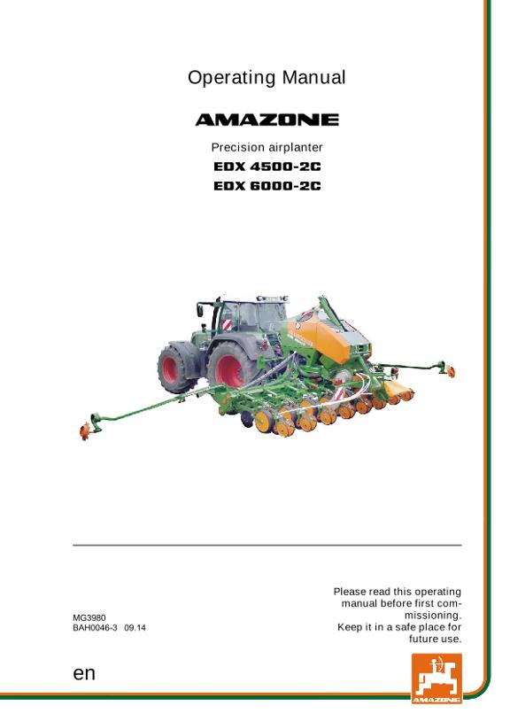 Operation manual EDX 6000-2C