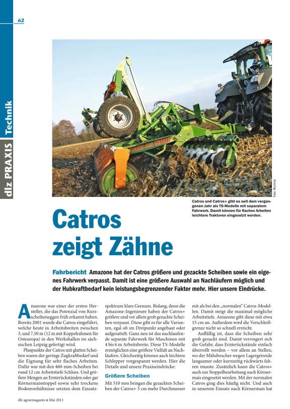Test: dlz-Fahrbericht Catros TS zeigt Zähne 2011-05