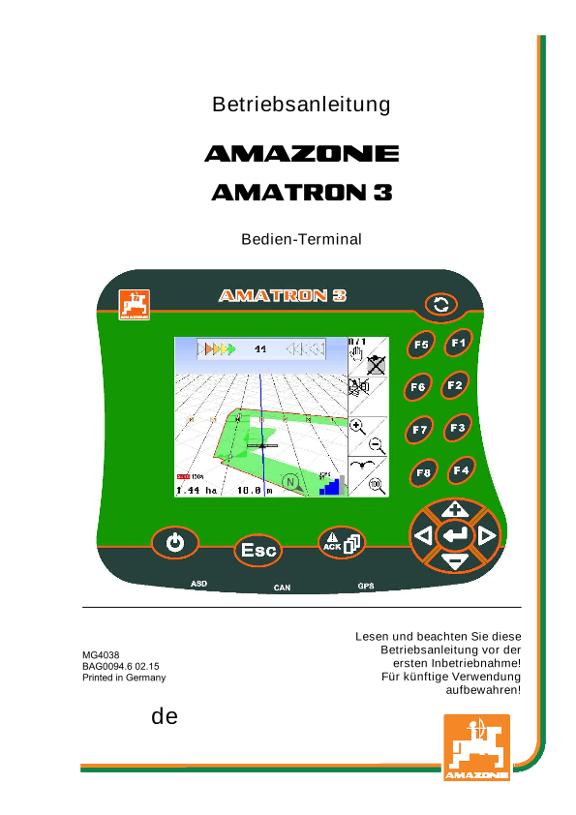 Betriebsanleitung AMATRON 3 