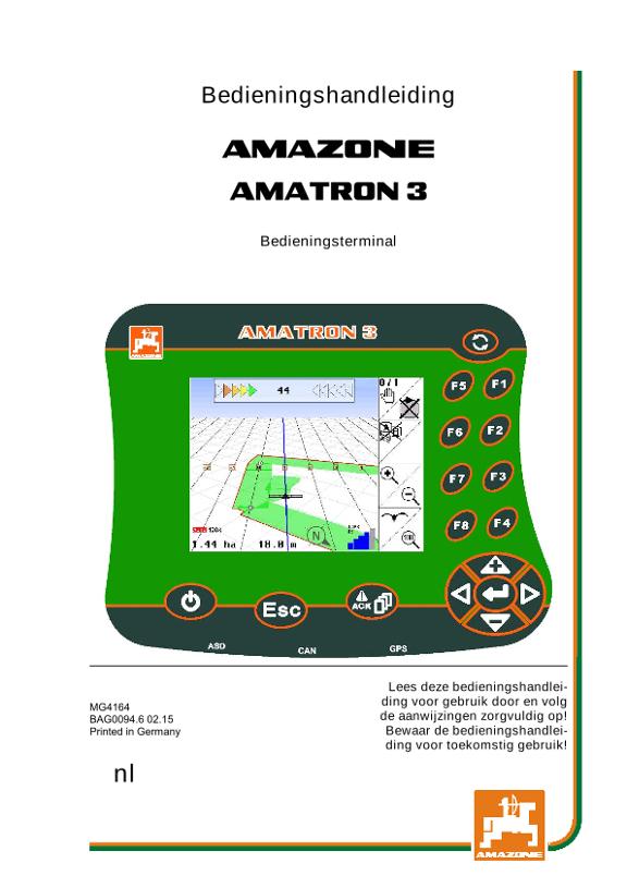 Bedieningshandleiding AMATRON 3