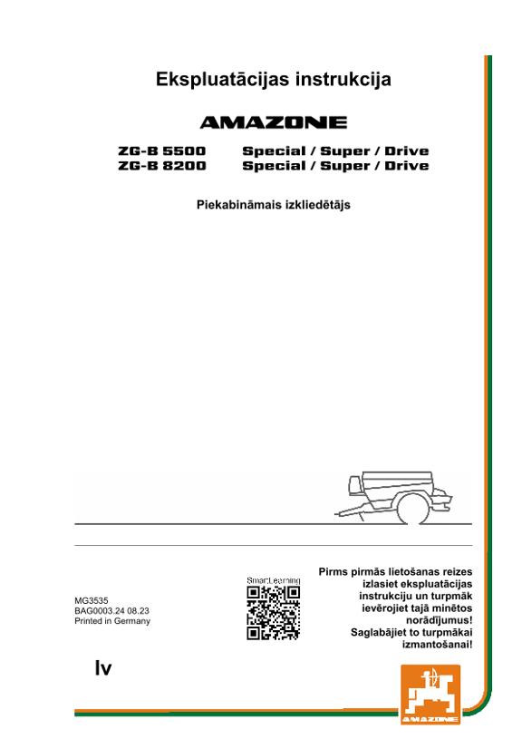 Ekspluatācijas instrukcija ZG-B 5500/8200 SPECIAL/SUPER/DRIVE 