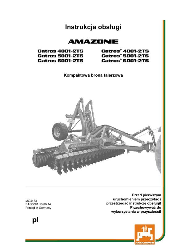 Instrukcja obsługi CATROS 4/5/6001-2T