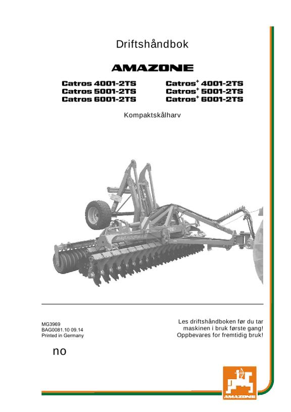 Instruksjonsboka CATROS 4/5/6001-2T