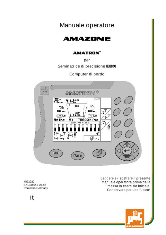 Manuale di intruzioni AMATRON+ F.EDX