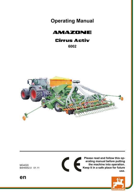 Operating Manual Cirrus Activ 6002