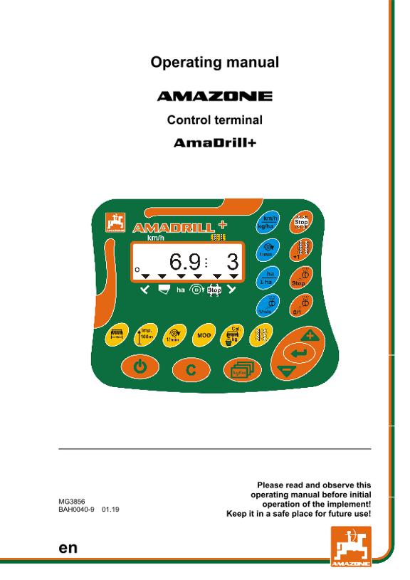 Operating Manual On-board computer AMADRILL+
