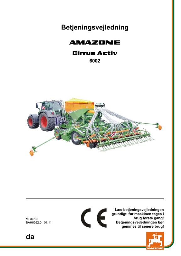 Betjeningsvejledning Cirrus Activ 6002