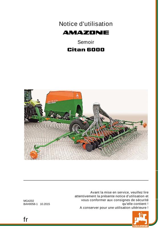 Notice d'utilisation CITAN 6000