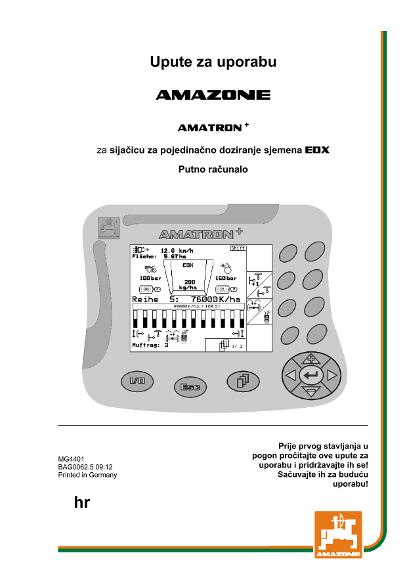 Upute za uporabu AMATRON+ F.EDX 