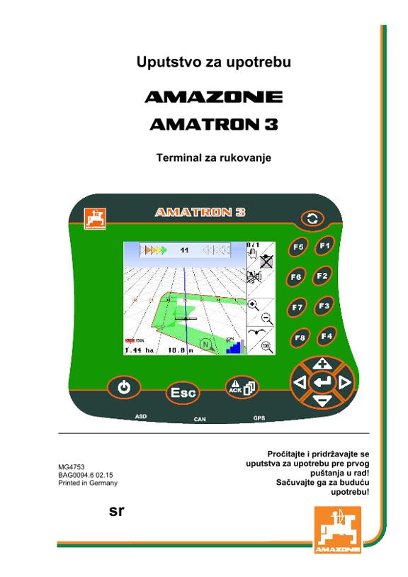 Uputstvo za korišćenje AMATRON 3