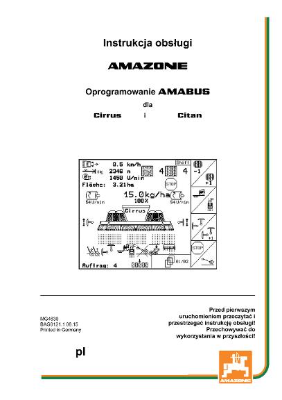 Instrukcja obsługi Software AMABUS Citan 00 / Cirrus 01