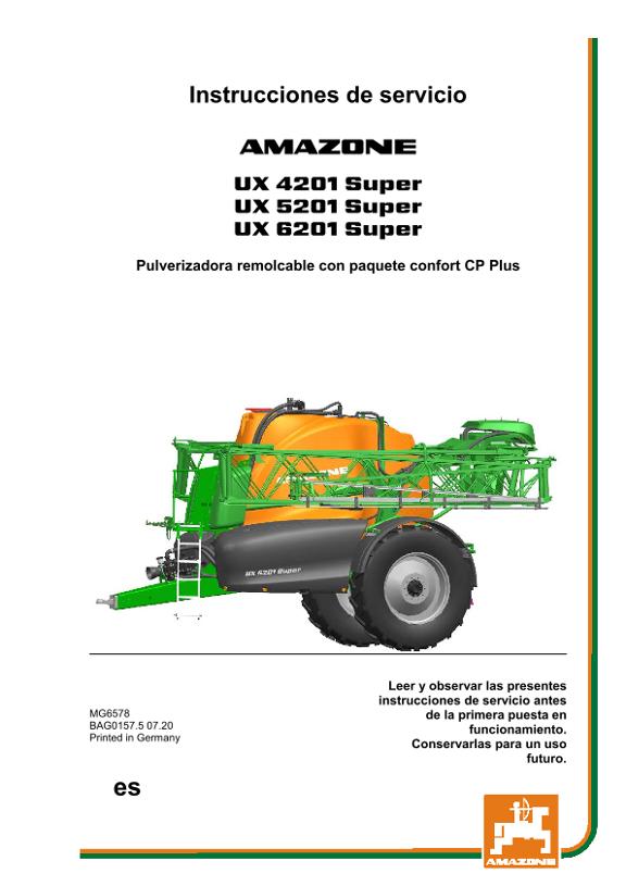 Manual del operador UX 4/5/6201 SUPER CP PLUS 