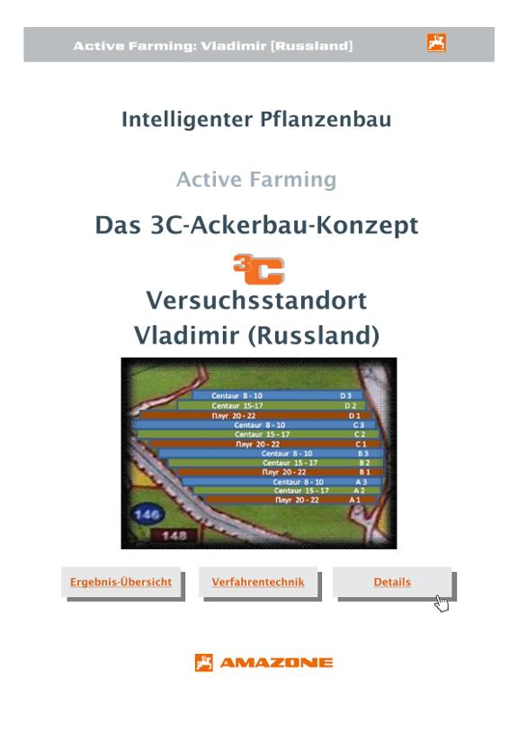 Versuchsbericht Pflanzenbau Fläche Vladimir 2013