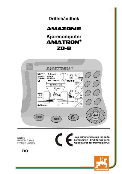 Instruksjonsboka AMATRON+ F.ZG-B 