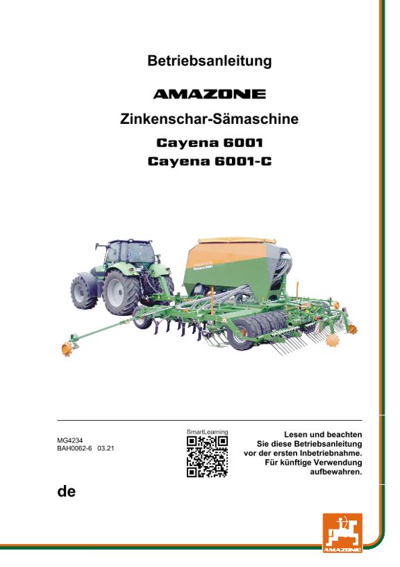 Betriebsanleitung CAYENA 6001/6001-C
