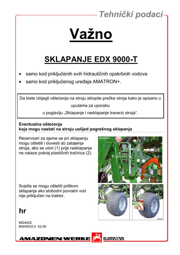Upute za uporabu EDX 9000-T KLAPPUNG