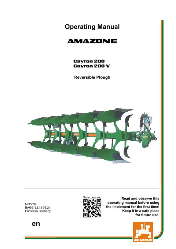 Operation manual CAYRON 200