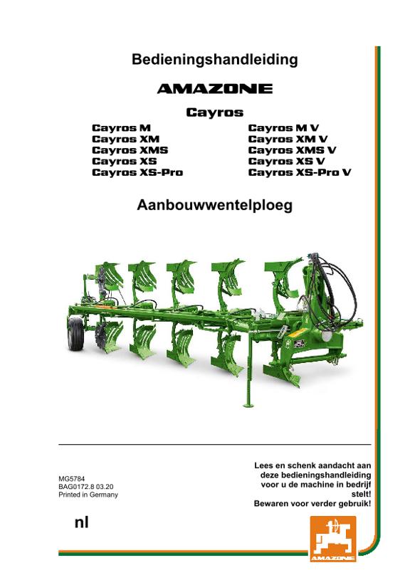 Bedieningshandleiding CAYROS