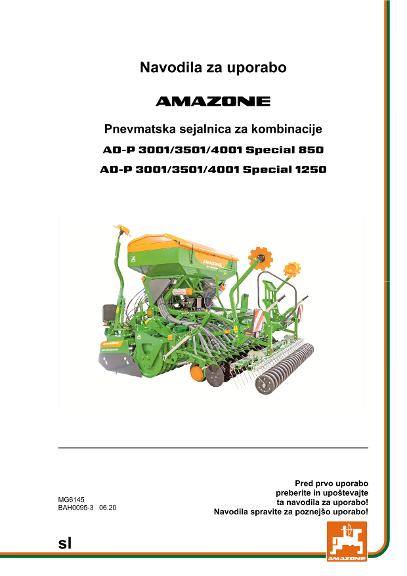 Navodila za uporabo AD-P 30/35/4001 SPECIAL
