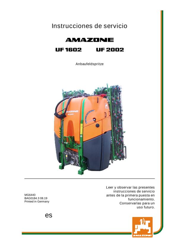 Manual del operador UF 1602/2002 