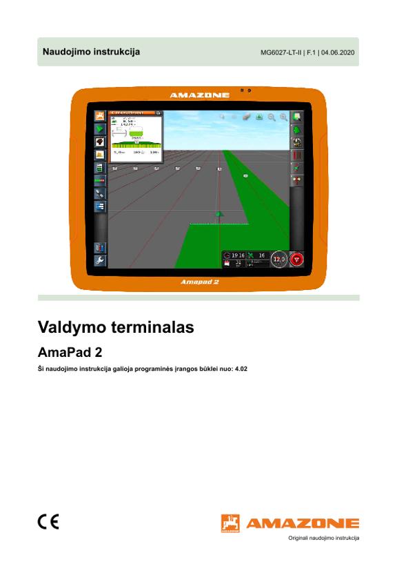 Naudojimo instrukcija AmaPad 2